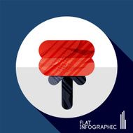 Geometric infographic in trendy flat style N68