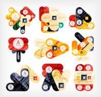 Collection of infographic option layouts N7