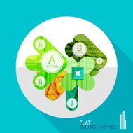 Geometric infographic in trendy flat style N72