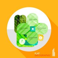 Geometric infographic in trendy flat style N73