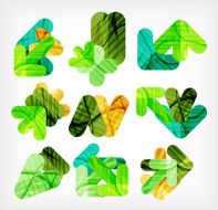 Collection of infographic option layouts N10
