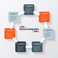Modern vector info graphic for business project N144