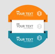 Vector text boxes infographics options banner N2