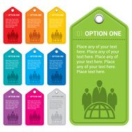 Coloured information tags