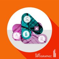 Geometric infographic in trendy flat style N75