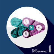 Geometric infographic in trendy flat style N77