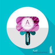 Geometric infographic in trendy flat style N78