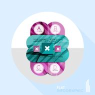Geometric infographic in trendy flat style N80