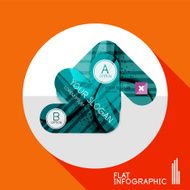 Geometric infographic in trendy flat style N81
