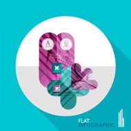 Geometric infographic in trendy flat style N83