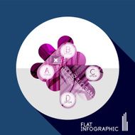 Geometric infographic in trendy flat style N86