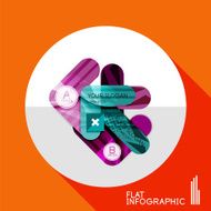 Geometric infographic in trendy flat style N87