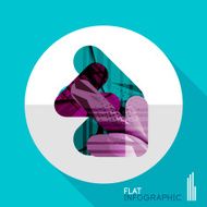 Geometric infographic in trendy flat style N92