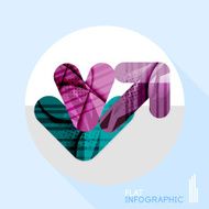 Geometric infographic in trendy flat style N93