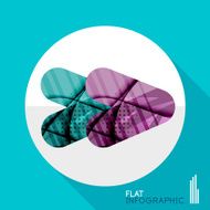 Geometric infographic in trendy flat style N101