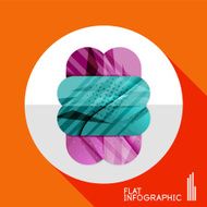 Geometric infographic in trendy flat style N104