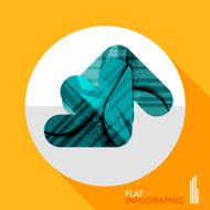Geometric infographic in trendy flat style N105