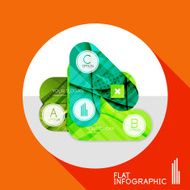 Geometric infographic in trendy flat style N106