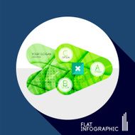 Geometric infographic in trendy flat style N108