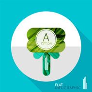 Geometric infographic in trendy flat style N109