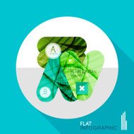 Geometric infographic in trendy flat style N110