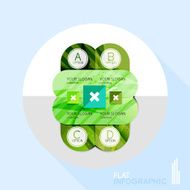 Geometric infographic in trendy flat style N111