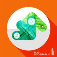 Geometric infographic in trendy flat style N112