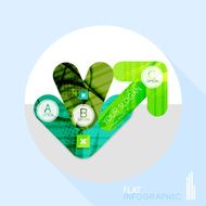 Geometric infographic in trendy flat style N116