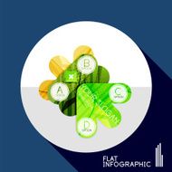 Geometric infographic in trendy flat style N117