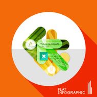 Geometric infographic in trendy flat style N118