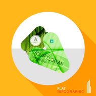 Geometric infographic in trendy flat style N120