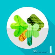 Geometric infographic in trendy flat style N129