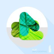 Geometric infographic in trendy flat style N130