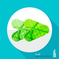Geometric infographic in trendy flat style N132