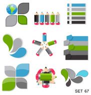 Collection of Infographic Templates for Business Vector Illustra N80