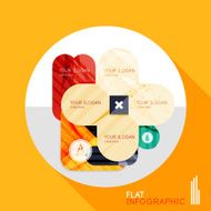 Geometric infographic in trendy flat style N138