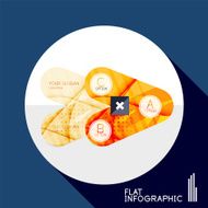 Geometric infographic in trendy flat style N141