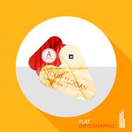 Geometric infographic in trendy flat style N153