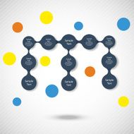metaball colorful round diagram infographics N88