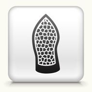 Square Button with Crystal &amp; Minerals interface icon