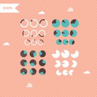 vector colorful metaball round diagram infographics N8