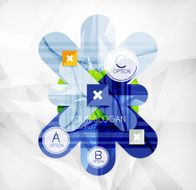 Modern infographic option layout N26