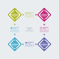 Colorful plastic buttons for infographic
