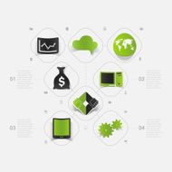 Set of business icons N70