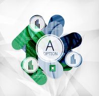 Modern infographic option layout N55