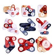 Collection of 9 arrow infographic layouts N2