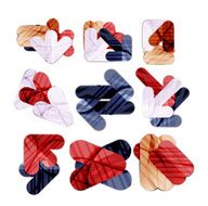 Collection of 9 arrow infographic layouts N3