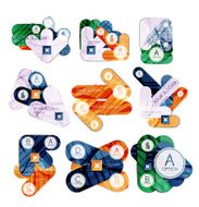 Collection of 9 arrow infographic layouts N4