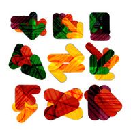 Collection of 9 arrow infographic layouts N8