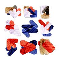 Collection of 9 arrow infographic layouts N14